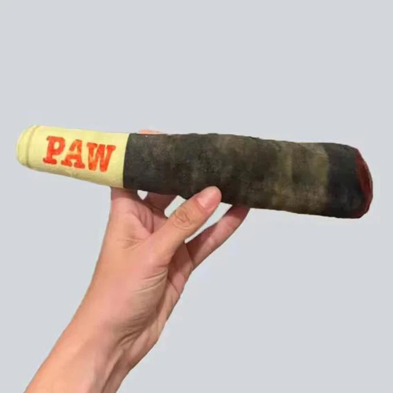Cigar Plush Squeaky Dog Toy – Interactive Chew for Dogs