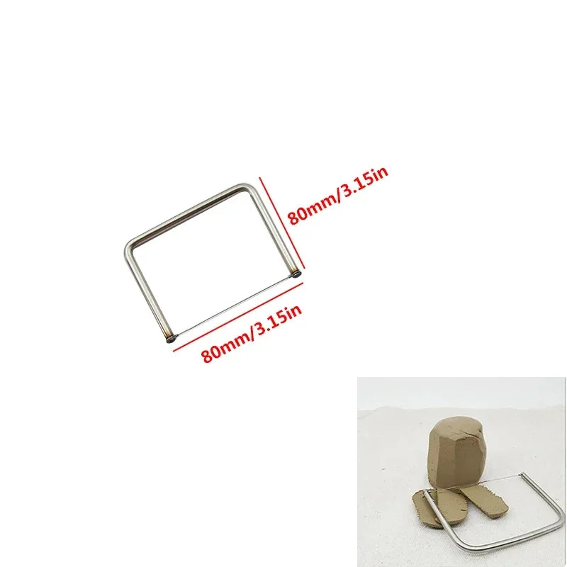Stainless Steel U-Shaped Pottery Clay Cutter & Ceramic Slicer