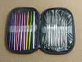 22-Piece Multicolor Aluminum Crochet Hook Set – All Sizes