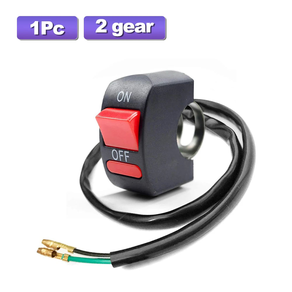DC 12V Toggle Switch with Cable for Motorcycle & Car Lights