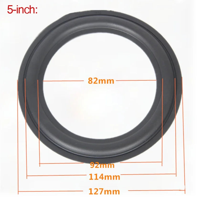 2-Pack Rubber Speaker Surround Repair Rings 4–12 Inch DIY