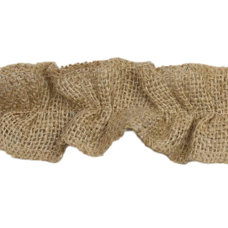 Christmas Plaid Linen Lace Ribbon 50mm 2M | Wreath & Gift Trim