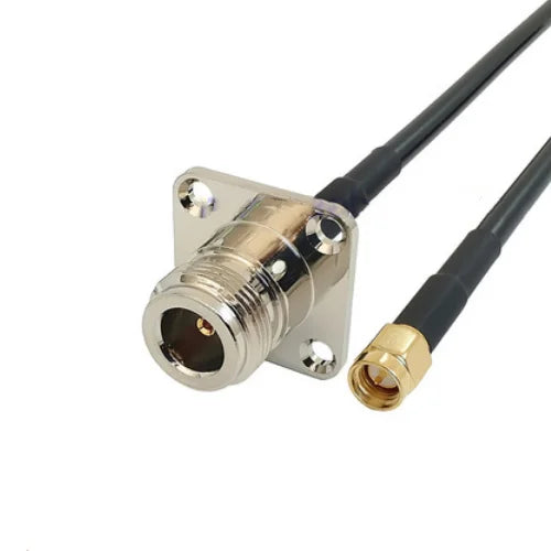 RG58 Coaxial Cable N Female Flange to RP-SMA 50 Ohm WiFi RF
