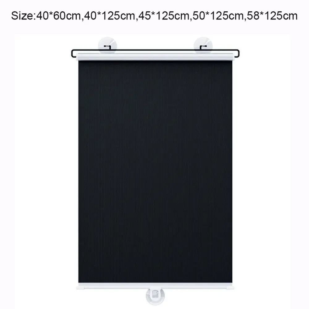 Retractable Roller Blind – Blackout Shade with Suction Cups