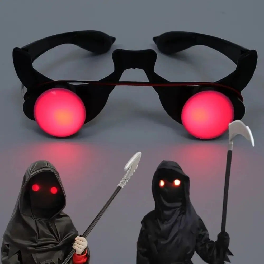 LED Light-Up Red Eye Glasses – Halloween & Masquerade Party