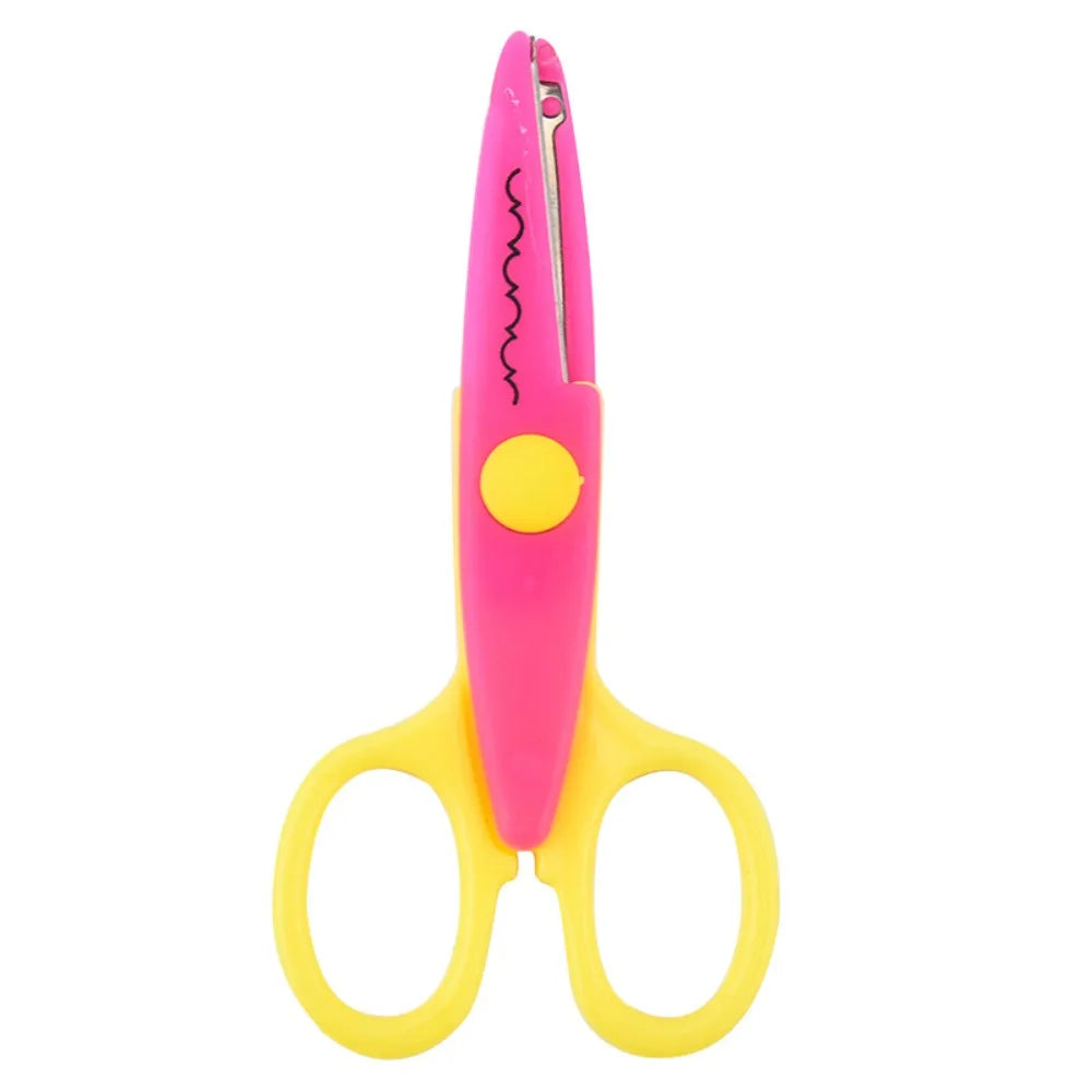 DIY Lace Safety Scissors – Wavy Pattern Art Scissors 1–6 Pack