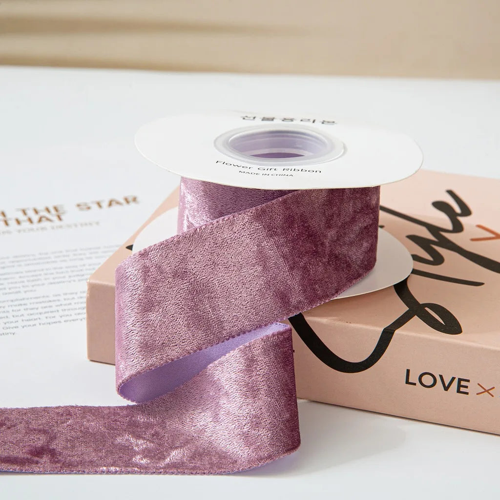 Velvet Craft Ribbon Reflective Pressed Edge – 5 Yards