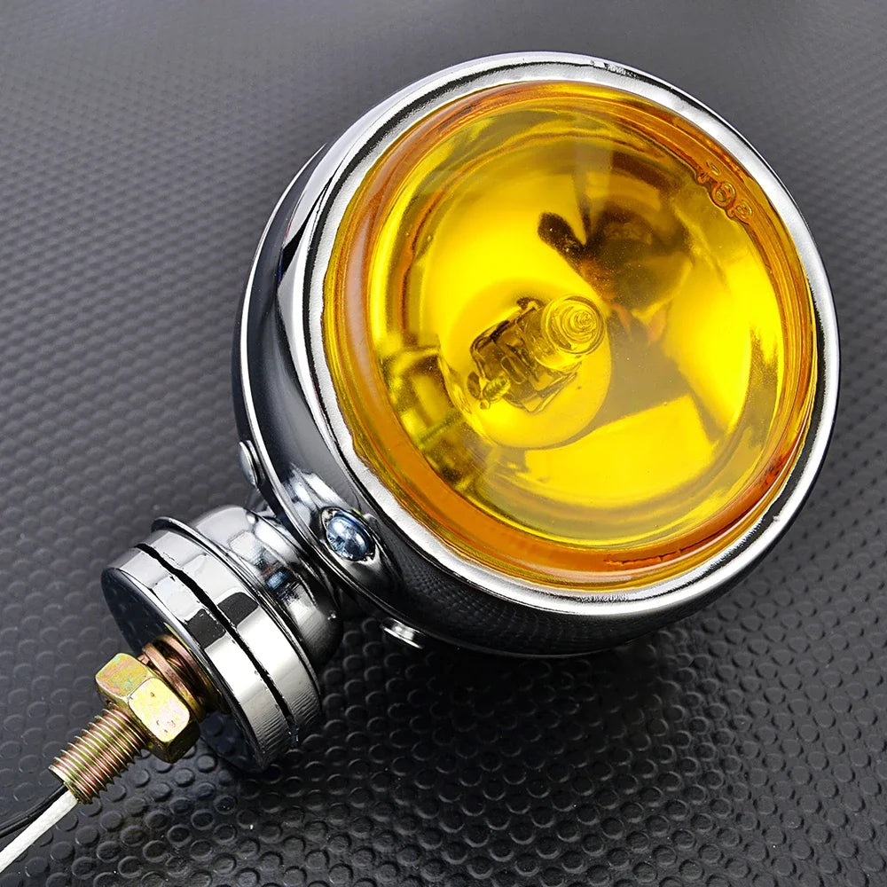 Motorcycle Fog Spot Light – Universal Harley Bobber Chopper Lamp