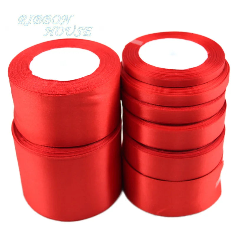 Red Satin Ribbon 25 Yards – Gift Wrap, Bows & Holiday Décor