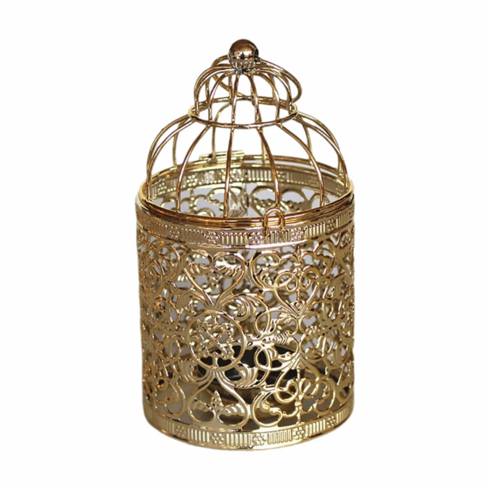 Vintage Bird Cage Candle Holder – Lantern Décor Ornament