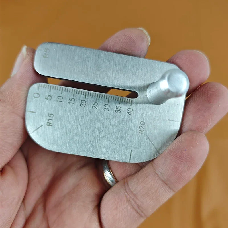 Stainless Steel Leather Pulling Board & Chisel Punching Aid Tool