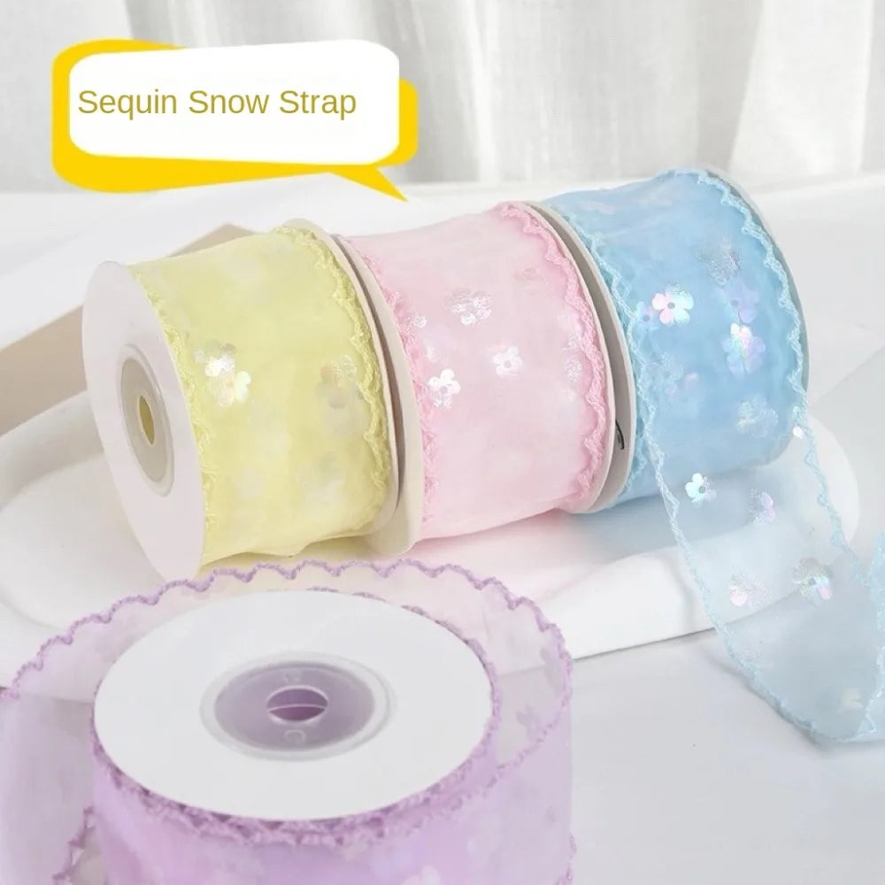 10 Yards Chiffon Wave Edge Ribbon 4cm – Gift & Bouquet Wrap