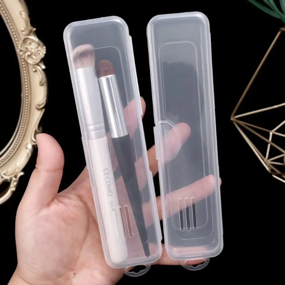 Transparent Makeup Brush & Pen Storage Box Organizer – 3 Sizes