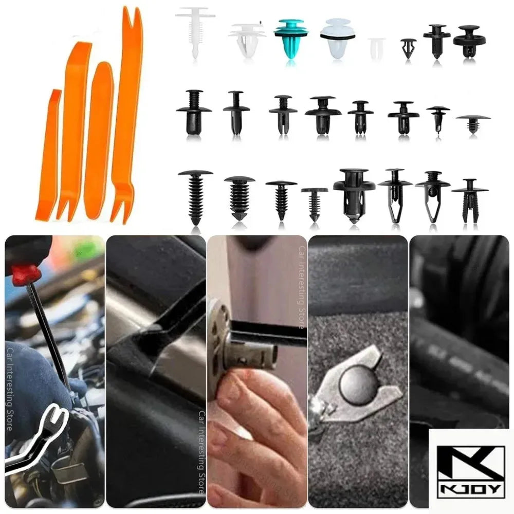 kkjoy 800Pcs Universal Car Retainer Clips & Push Pins – 16 Sizes