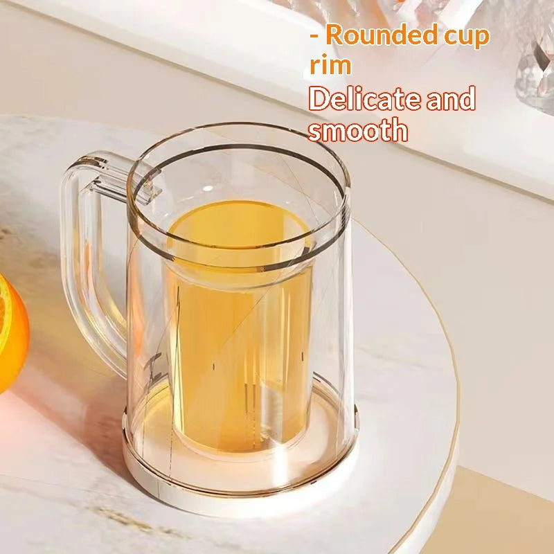Double-Layer Freezer Beer Mug – Large Capacity Ice Cup 500ml