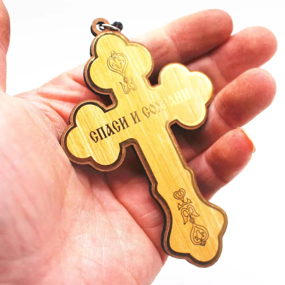 Orthodox Wooden Cross 10cm – Church & Home Altar Décor