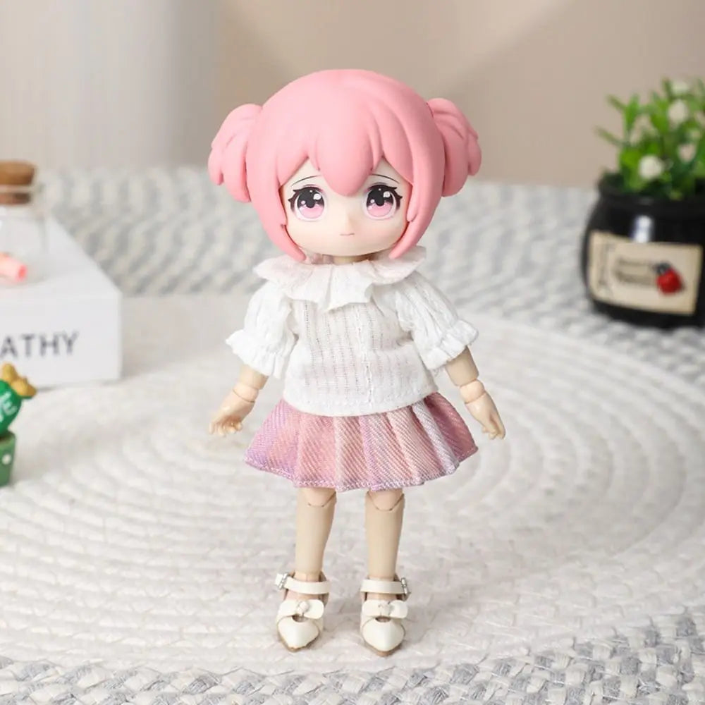 OB11 & 1/12 BJD Doll Shirts – 8 Casual Cotton Styles