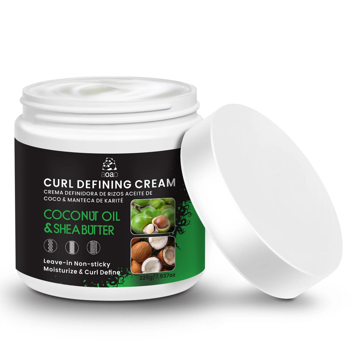 Curly Hair Styling Cream – Coconut Oil & Shea Butter Curl Definer