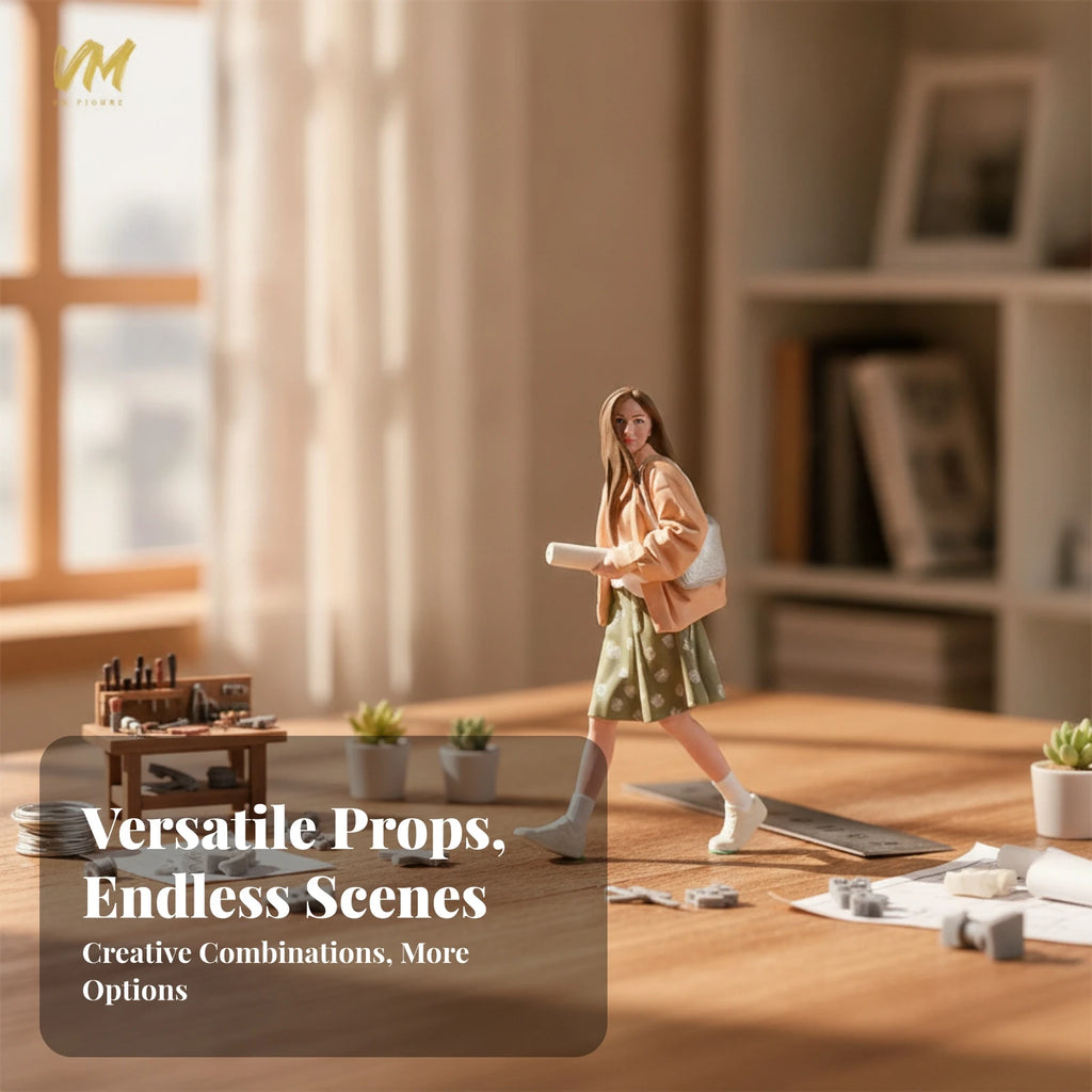 Female Resin Miniature Figurine | Diorama Collectible Display