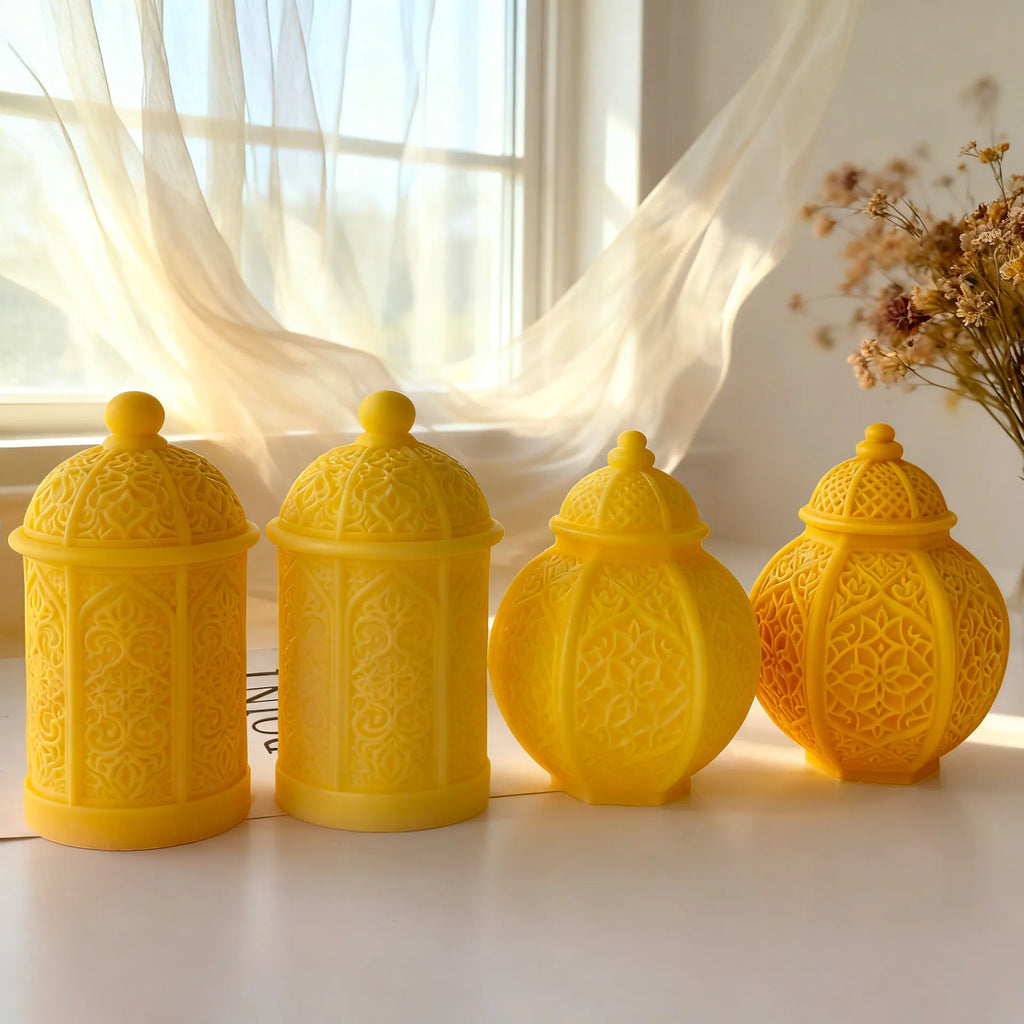 Lantern Silicone Mold – DIY Gypsum Diffuser Stone & Candle