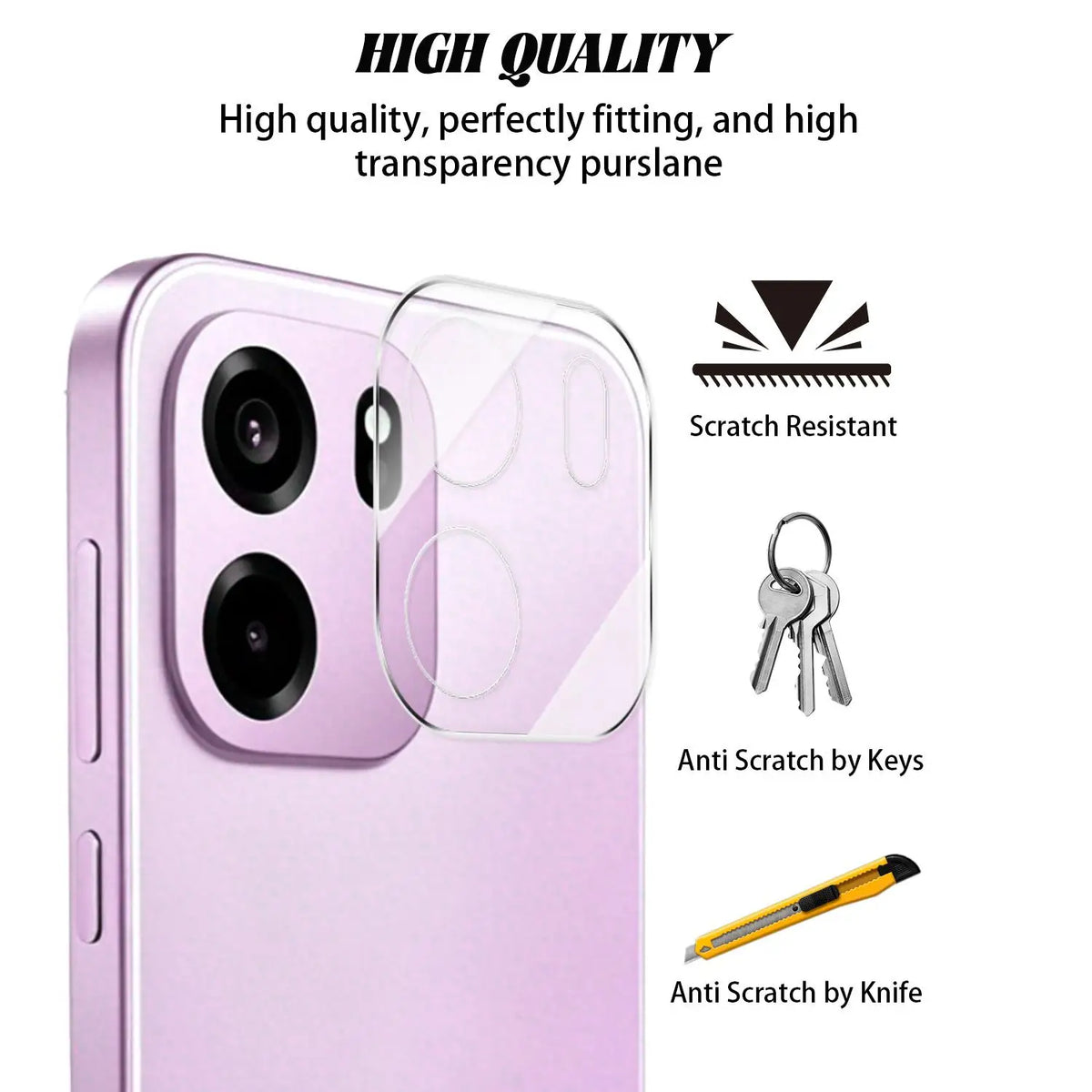 OnePlus Nord CE6 5G Camera Lens Tempered Glass Protector