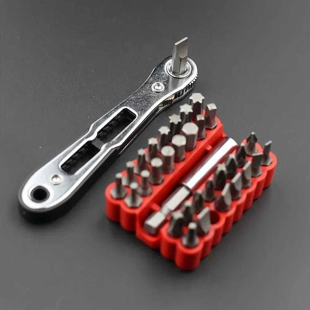 KKJOY Two-Way Ratchet Screwdriver for Tight Spaces