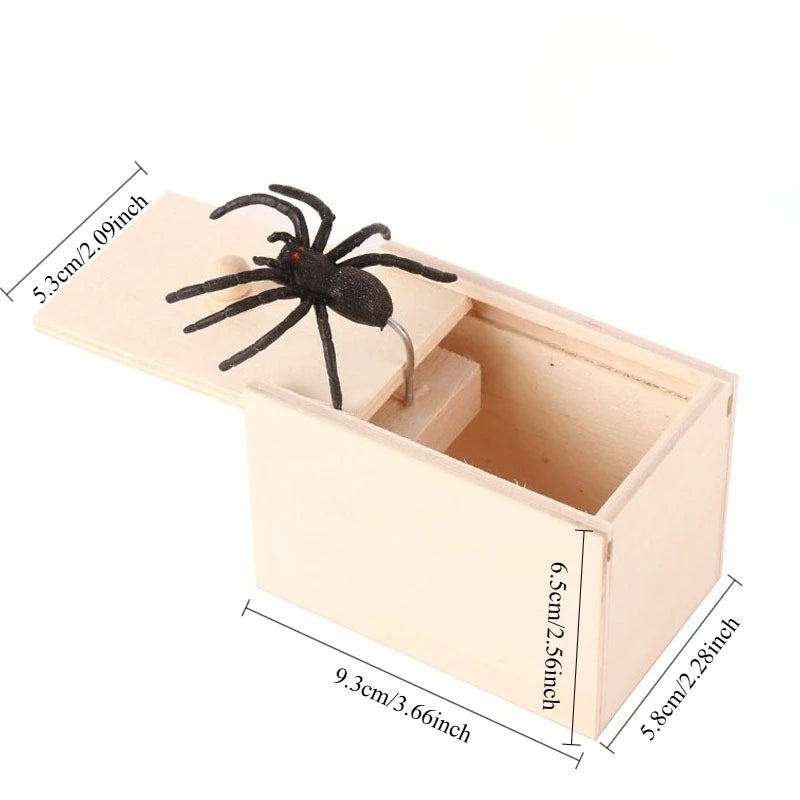 Spring-Pop Spider Prank Box – Halloween Trick Surprise Toy