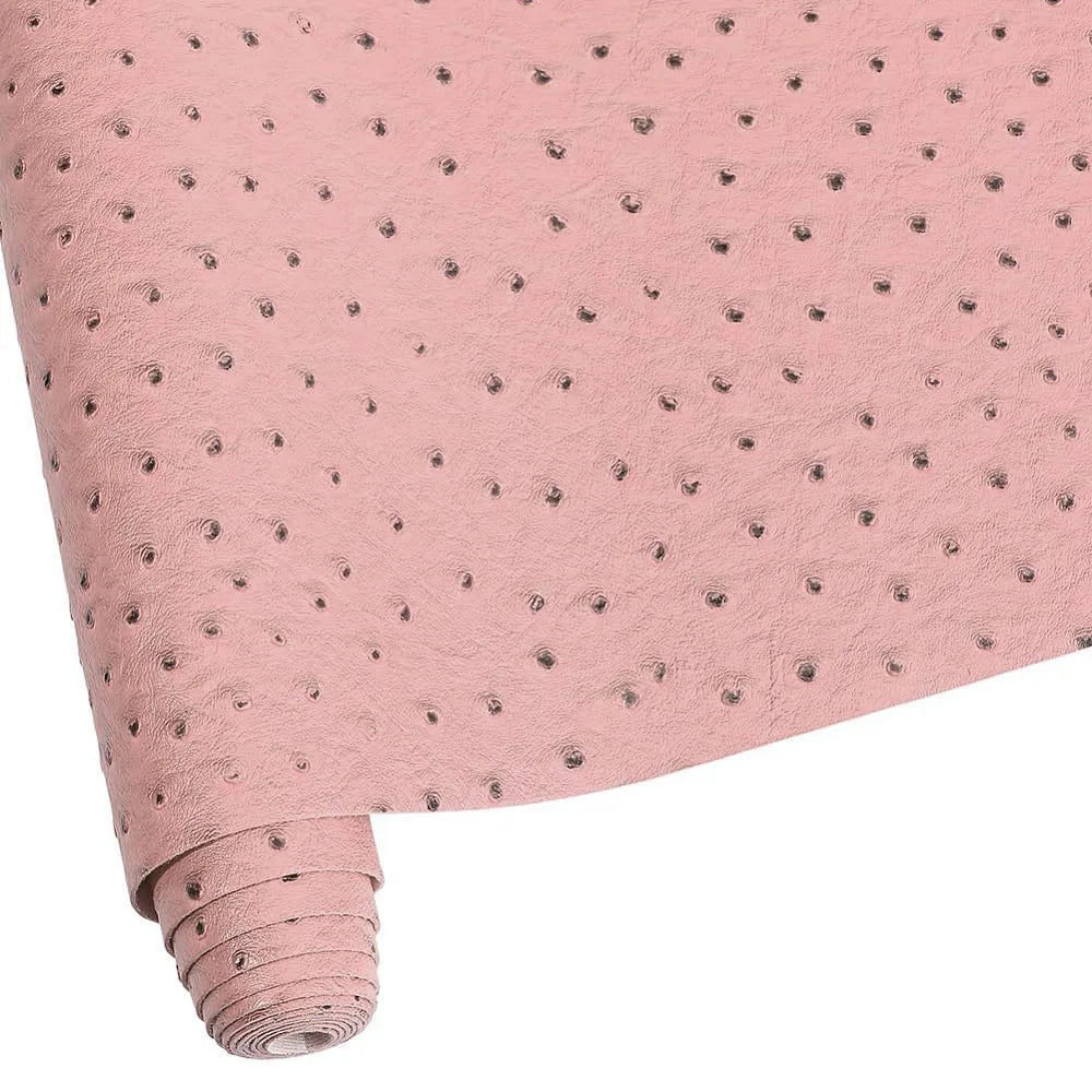 Pink Ostrich PU Leather Sheet 53x12 In – DIY Craft Fabric Roll