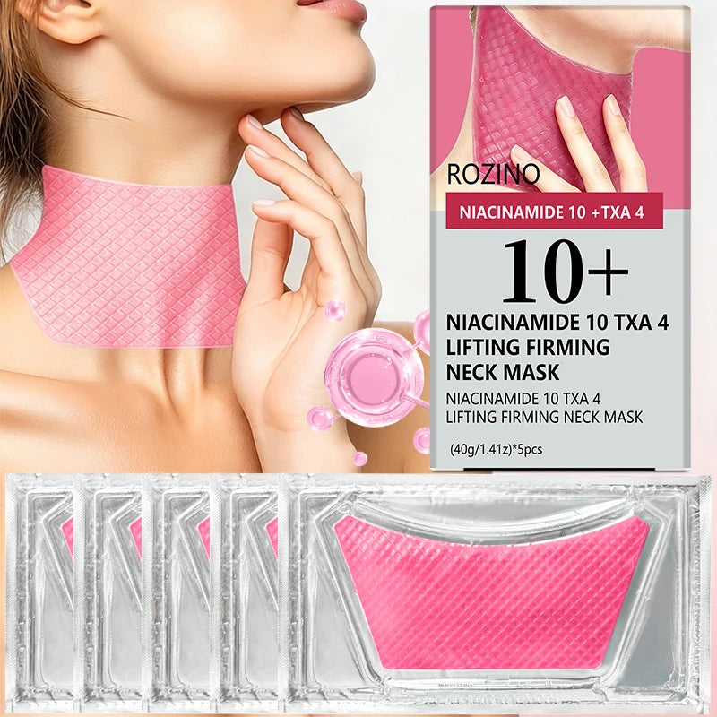 ROZINO Niacinamide Neck Mask – Firming & Brightening Gel Patches