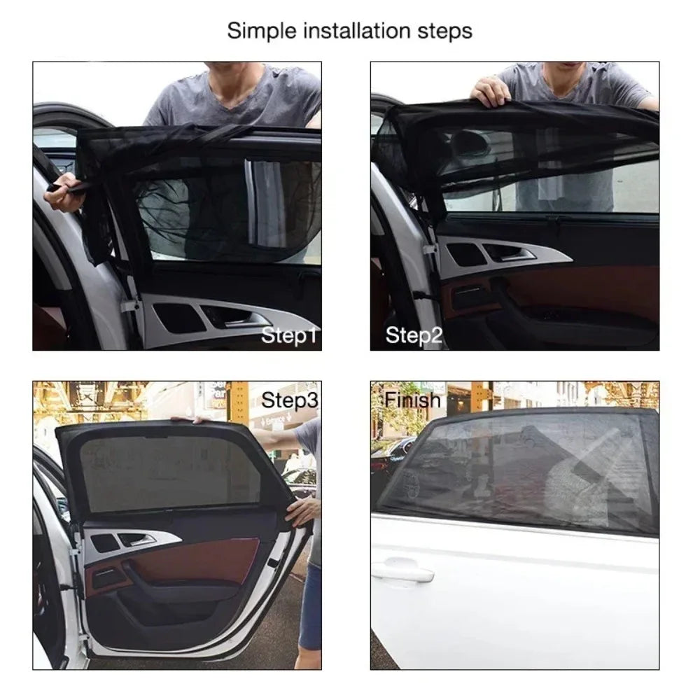 Car Side Window Sun Shade Curtain – UV & Heat Shield for SUVs