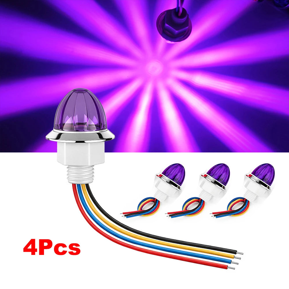 LED Side Marker Lights 12V–24V for Truck Trailer Van | 1–2 Pack