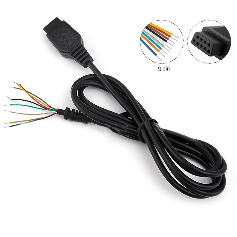Sega Genesis 2 / Mega Drive 2 Controller Extension Cable 9-Pin
