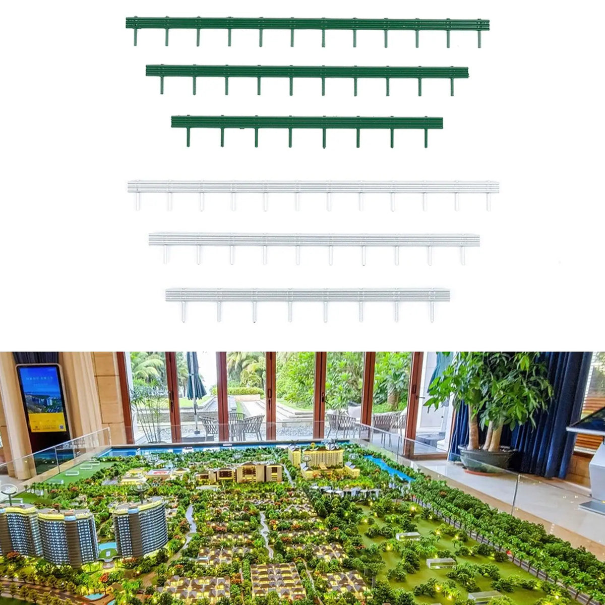 Miniature Road Railing Model – DIY Diorama & Train Scenery