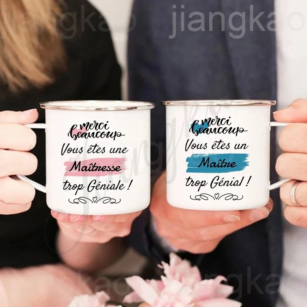 Wonderful Teacher Enamel Mug | Teacher's Day Gift Coffee Cup