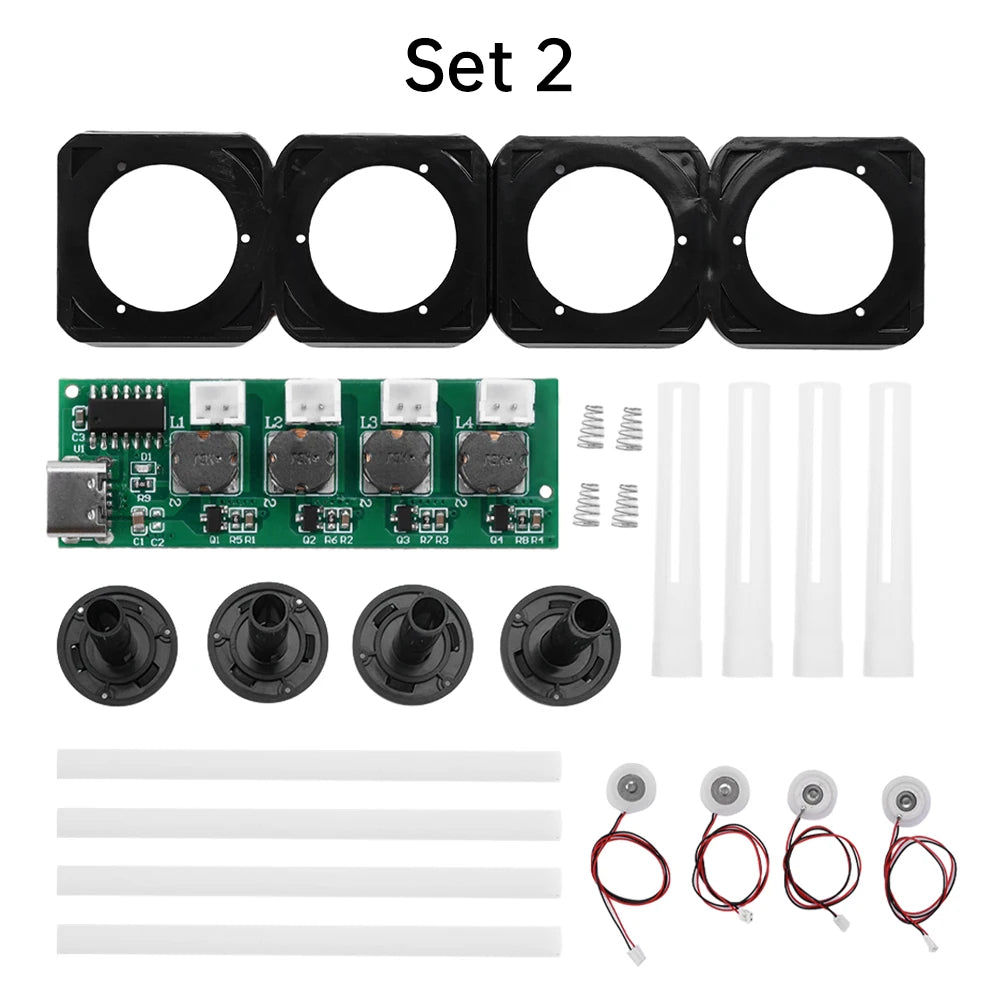 DC5V Quad-Spray Ultrasonic Atomiser Module DIY Kit Type-C