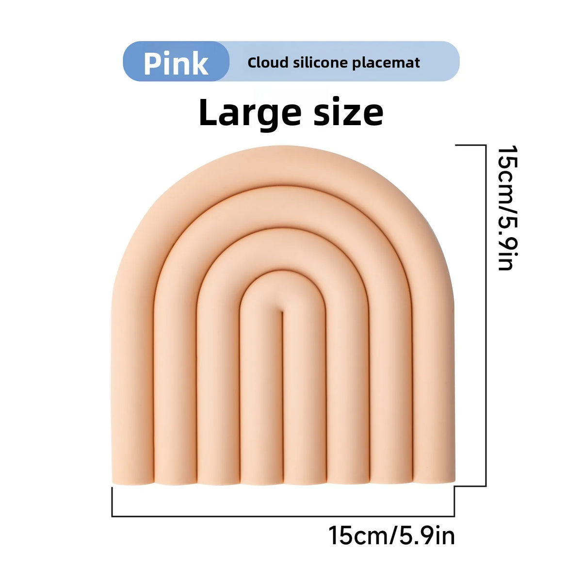 Rainbow Cloud Silicone Trivet Mat – Heat Resistant Non-Slip Pot Pad