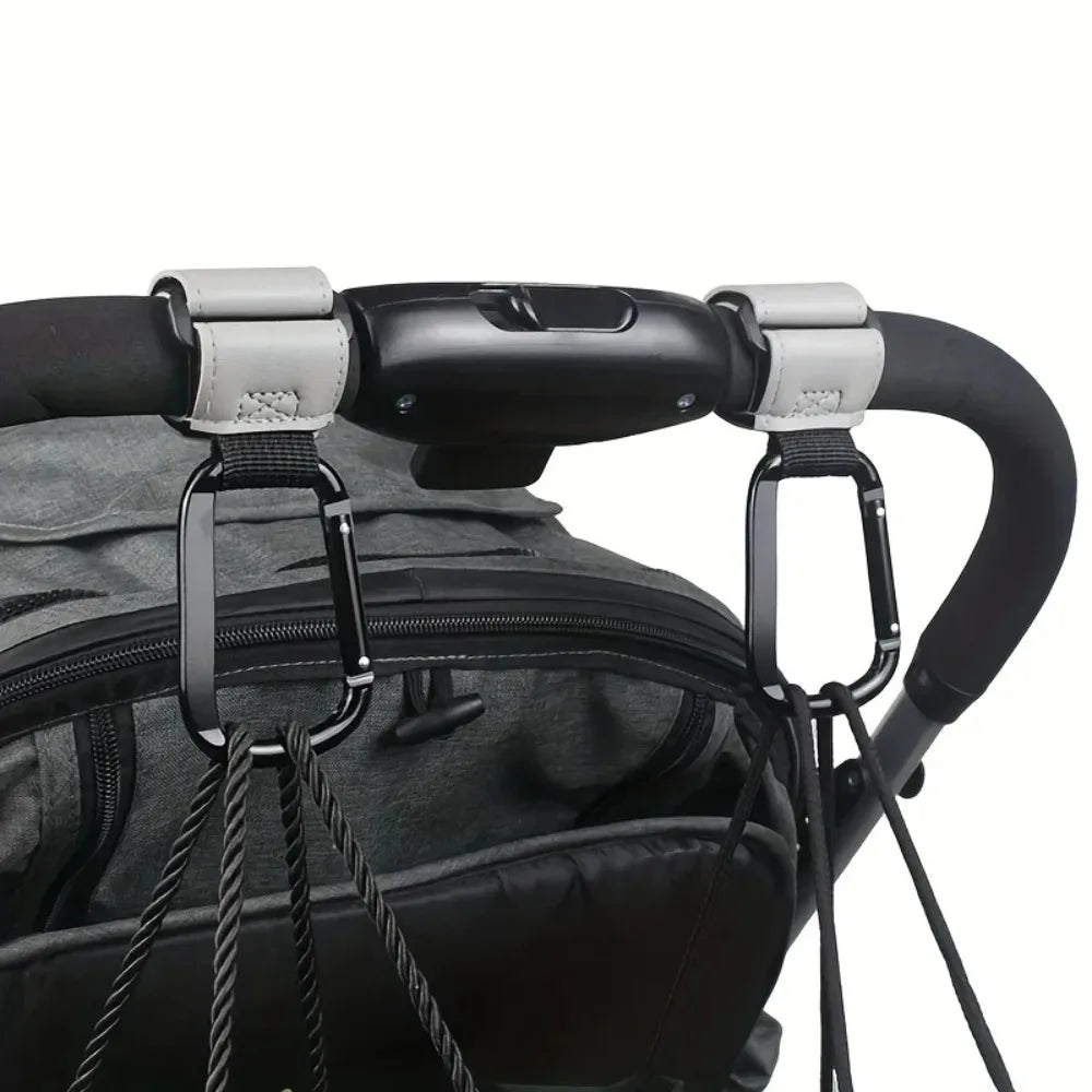 Universal Heavy-Duty Stroller Hooks – Diaper Bag Clips