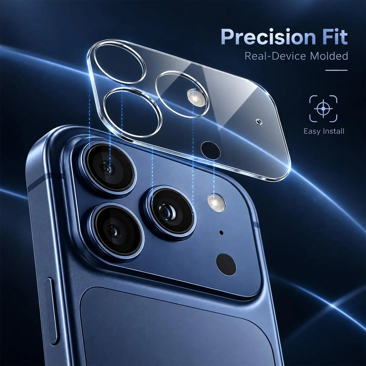 iPhone 18 Pro Max Camera Lens Protector – 9H Tempered Glass