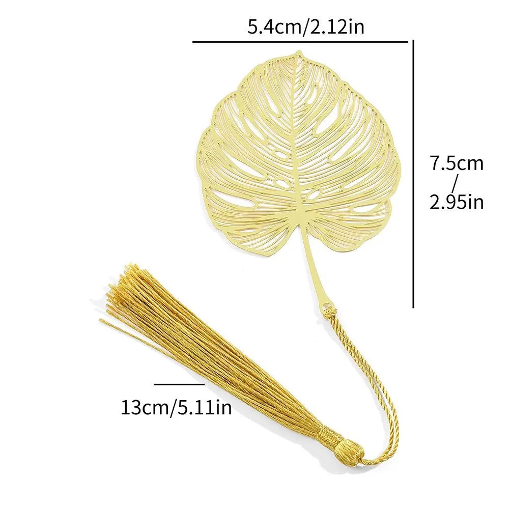 Chinese Style Metal Hollow Bookmark with Tassel | Floral Gift