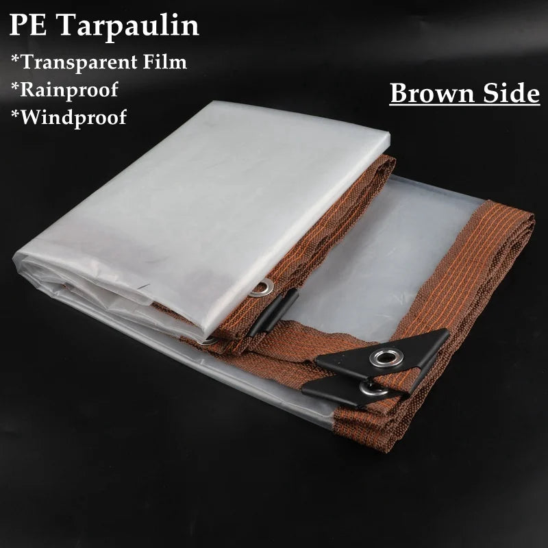 Waterproof Transparent PE Tarpaulin – Garden & Camping Tarp