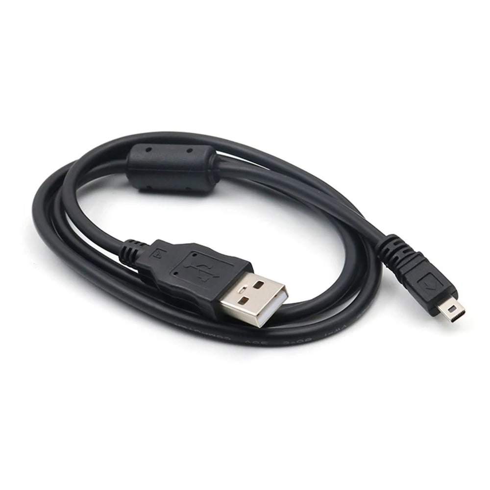 USB Mini 8-Pin Data & Charging Cable for Digital Cameras