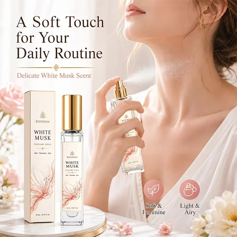 Bosnow White Musk Eau de Toilette 15ml – Women's Spray