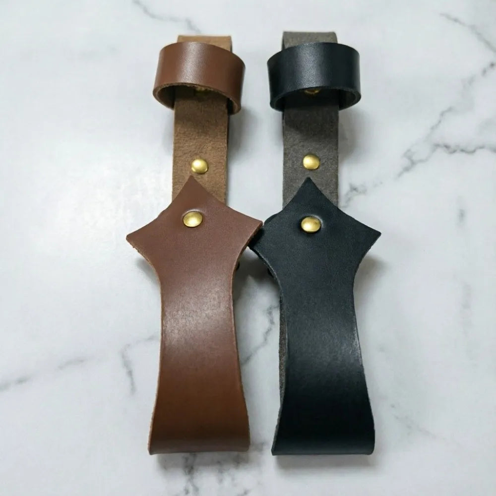 PU Leather Folding Fan Holder – Vintage Belt Loop Waist Case