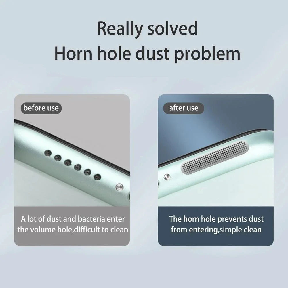 Phone Speaker Dustproof Metal Mesh Stickers – 4-Pack
