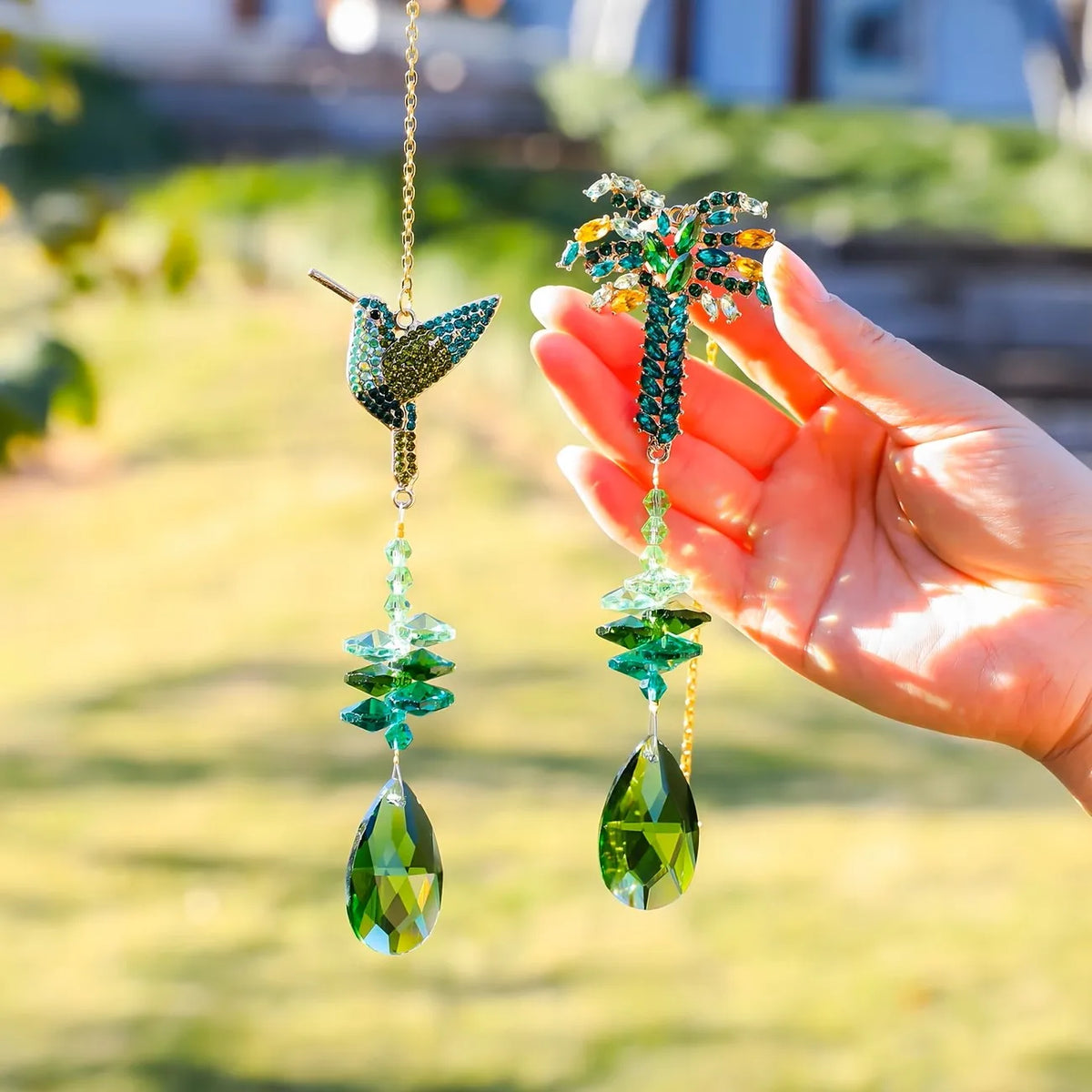 Hummingbird Crystal Suncatcher – Prism Window & Garden Decor