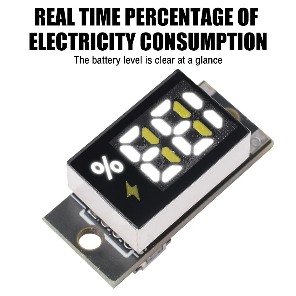 1S–4S LiFePO₄ Battery Level Indicator Module | LED Gauge