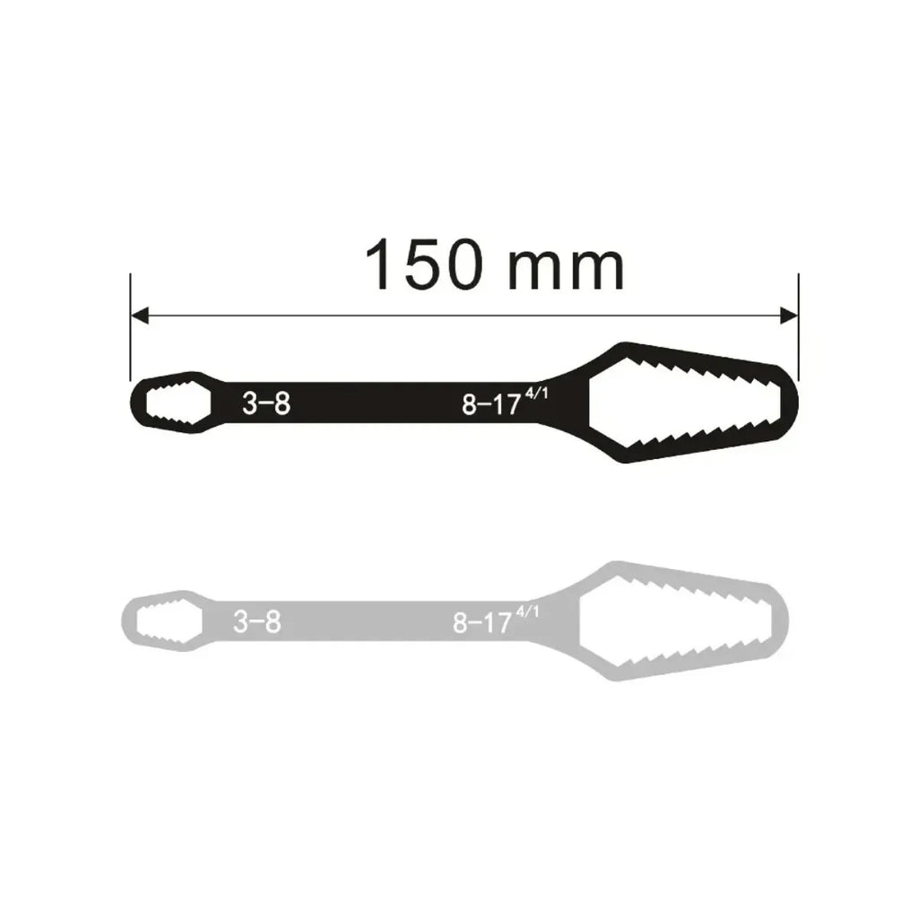 3–17mm Adjustable Double-Head Torx Wrench | Universal Spanner
