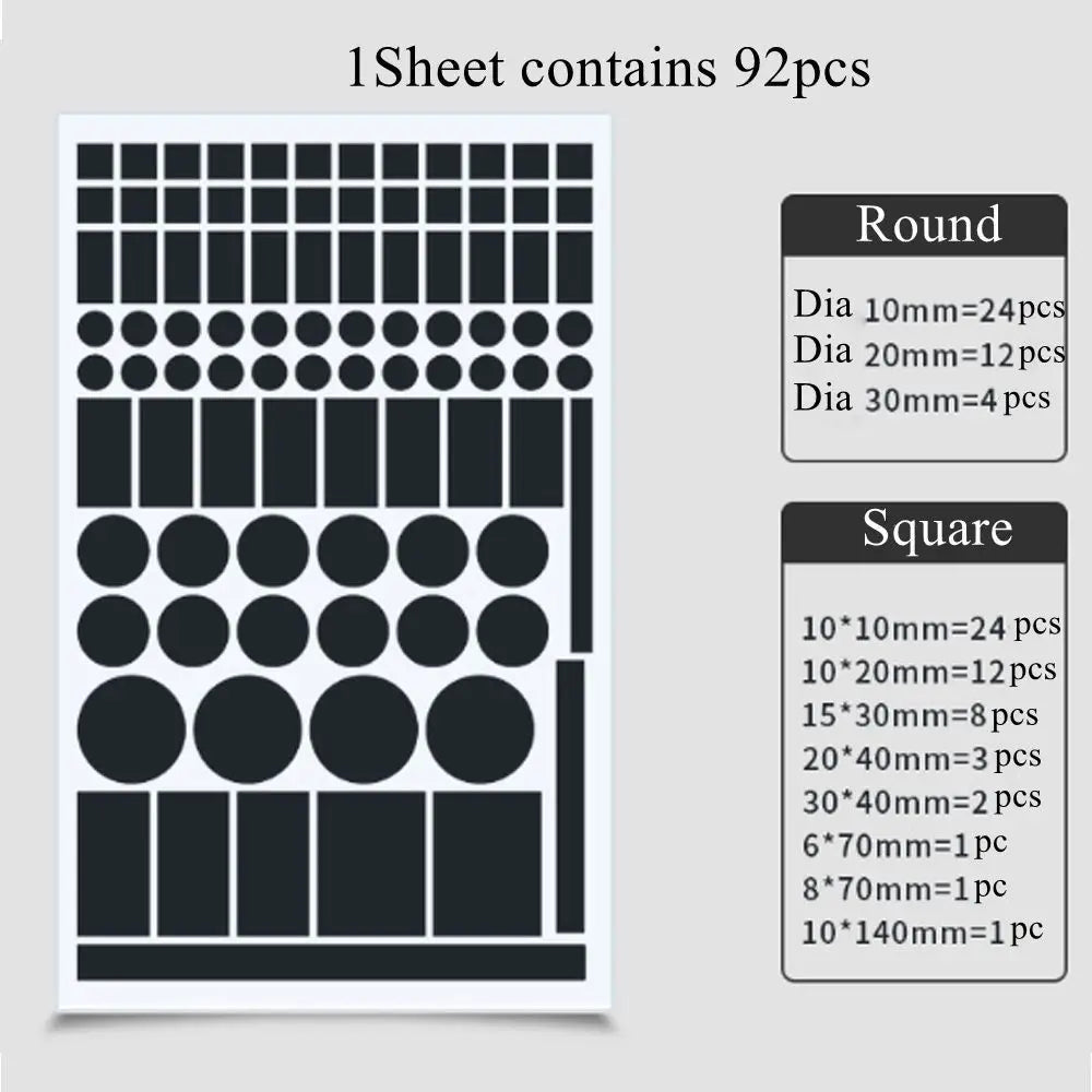 Black LED Light Dimming Stickers | Glare Reduction Sheets