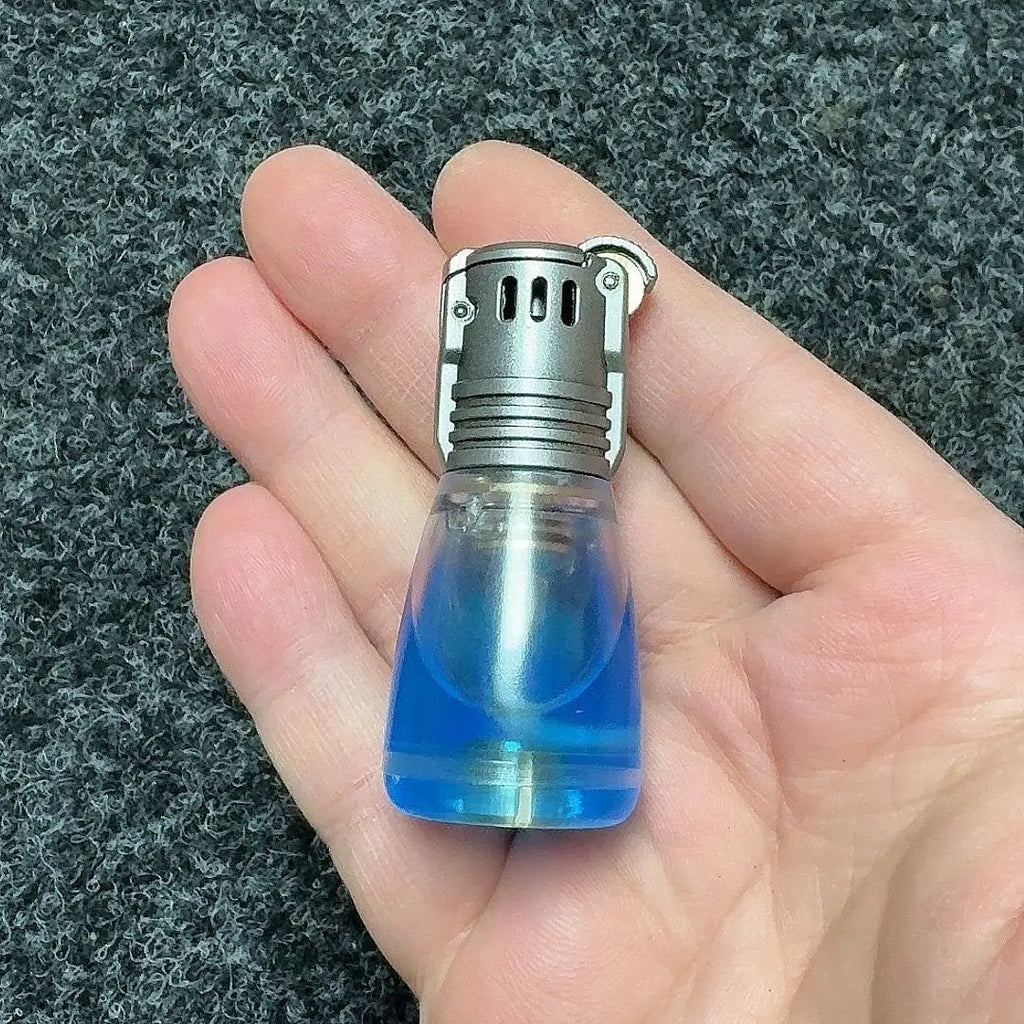 Transparent Acrylic Fuel Lighter | Mini Portable Grinding Wheel