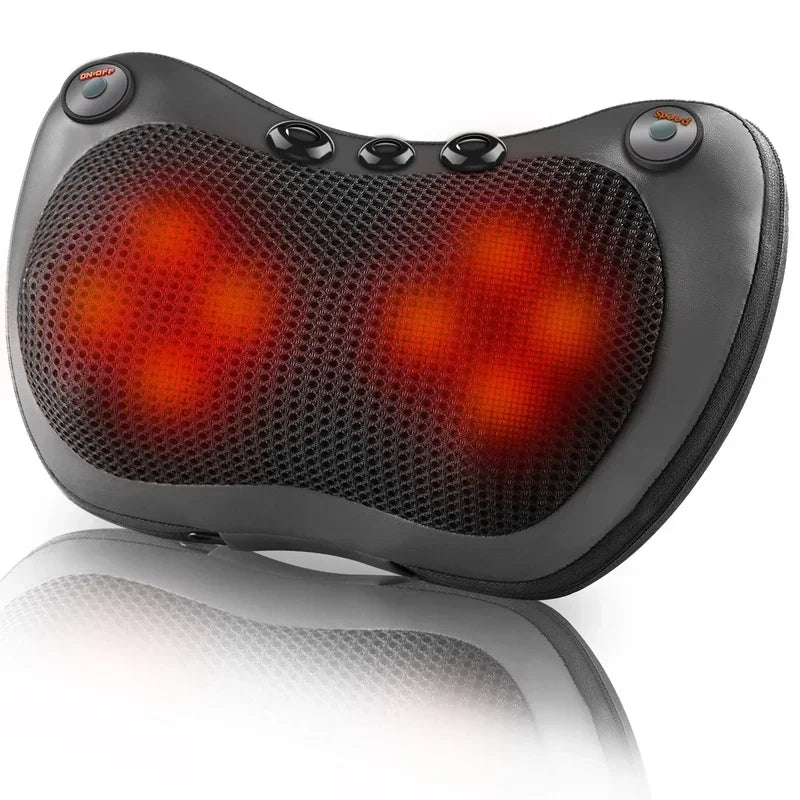 U-Shaped Shiatsu Neck & Back Massage Pillow with Heat